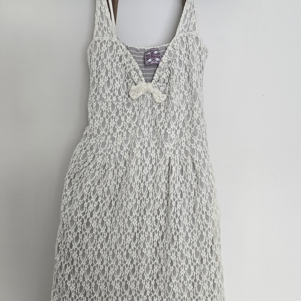 Free People Cream Lace Cardigan